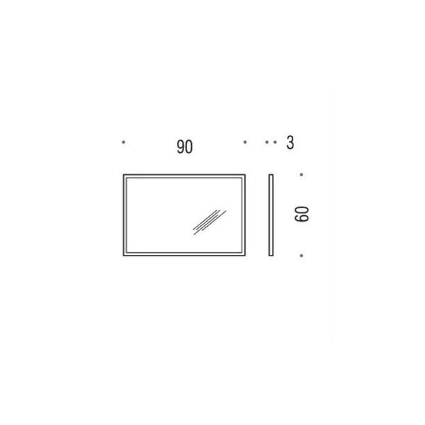 Зеркало Colombo Fashion Mirrors B2041 90х60см