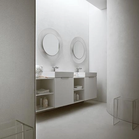 Laufen Kartell Зеркало круглое d=78см, настенное, без подсветки, цвет: прозрачный кристал
