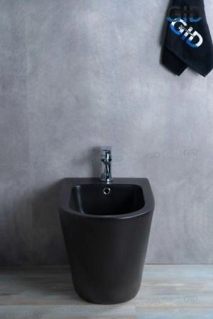 Биде Gid BDN-36BM 56 см напольное черный матовый