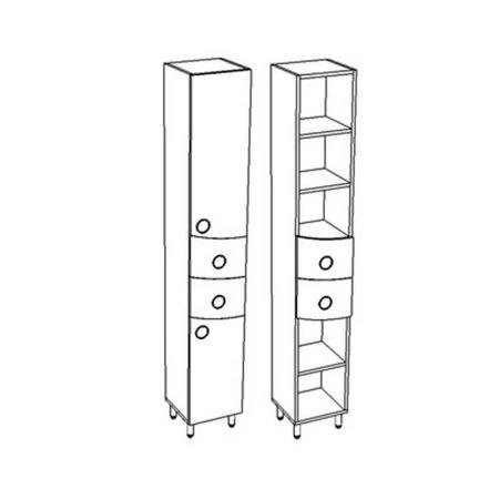 Шкаф-пенал Ультра Corozo Флора 30