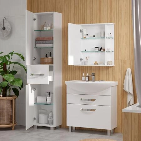 Пенал для ванной напольный Volna Onda 40