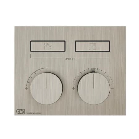 Gessi Hi-Fi Gessi Hi-Fi Термостат для душа, с включением до 2 источников одновременно, цвет: Finox Brushed Nickel