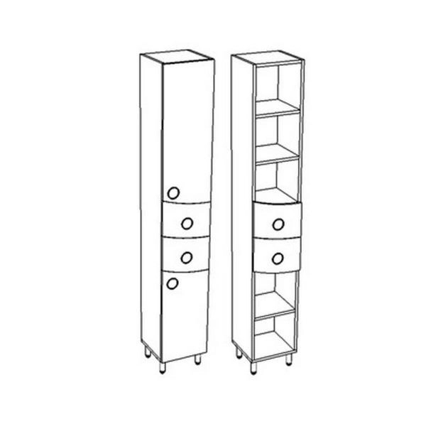 Шкаф-пенал Ультра Corozo Флора 30