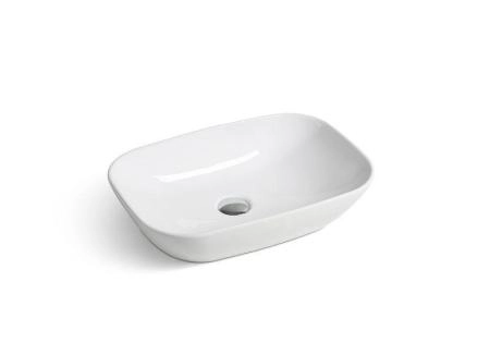 Раковина SantiLine SL-1049 51x34 на столешницу керамическая Белый