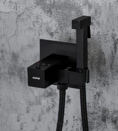 Гигиенический  душ Gappo G7207-60 встраиваемый термостат, чёрный