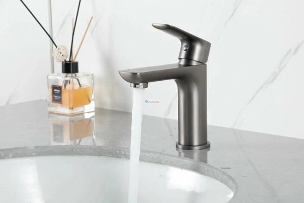 Смеситель для раковины Gappo G1048-9 Оружейная сталь