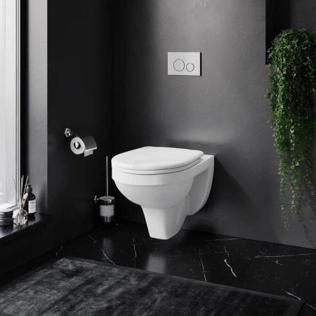 Унитаз подвесной Damixa Jupiter DX77C1738SC с сиденьем микролифт белый