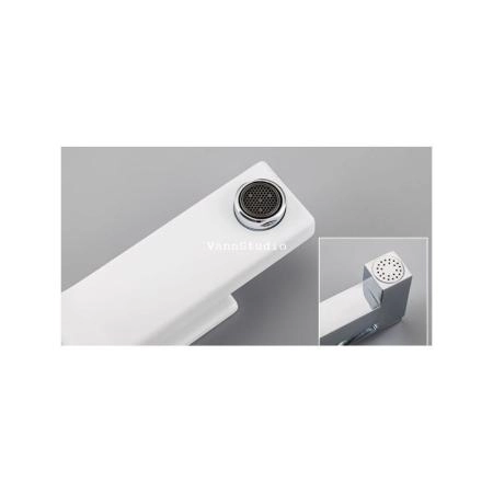 Смеситель Gappo G1017-1 для раковины с гигиен.душем , хром белый