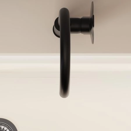 Смеситель VitrA Flow Soft  A4341936EXP с поворотным изливом однорычажный матовый черный латунь