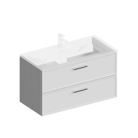 Тумба Kerama Marazzi PIANO CLASSIC ПИАНО КЛАССИК PIA.CL.95\WHT.M подвесная 95 см, 2 ящика, ясень белый матовый