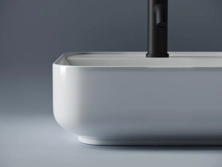 Умывальник чаша накладная квадратная Element 390x390x140мм