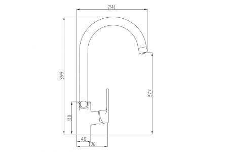 Смеситель для кухни ZORG Steel Hammer (SH 901 BLACK BR) бронза | черный