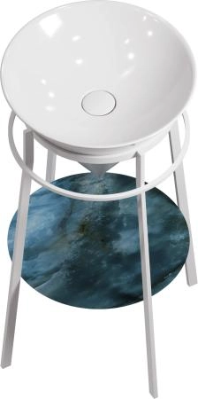 Металлическая структура Kerama Marazzi CONO КОНО CO.44\WHT.M напольная 44, белая матовая
