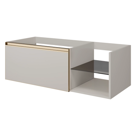 QUATRO 6 120см (80+40) тумба Boheme CASHMERE профиль MATT GOLD 790-M6-120-CM-MG