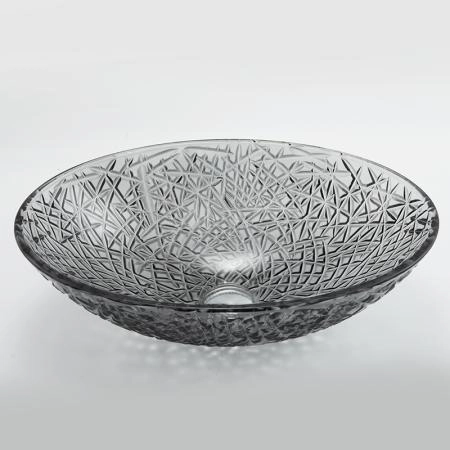 Раковина хрустальная Boheme черная овальная 813-B