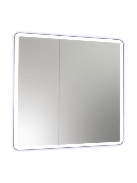 Зеркало-шкаф Континент Emotion LED 800х800 с подсветкой, 2 створки МВК030