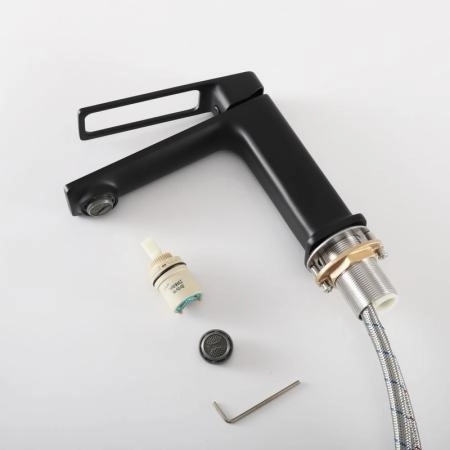 Смеситель Gid Niagara L057-BM-K для раковины Черный матовый