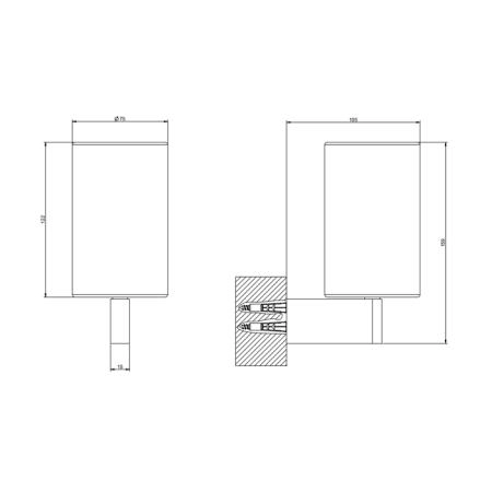 Gessi Origini Стакан настенный, цвет: белый/Finox Brushed Nickel