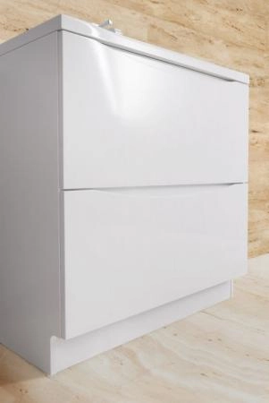 Тумба под раковину Belbagno MARINO-1000-2C-PIA-BL-P Bianco Lucido 100 см