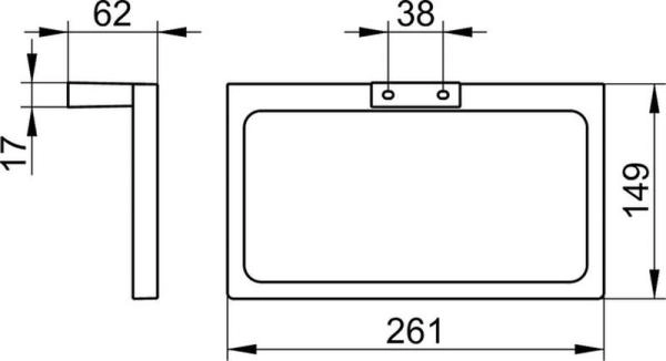 Кольцо для полотенца KEUCO Edition 11 Бронза шлифованная 11121030000