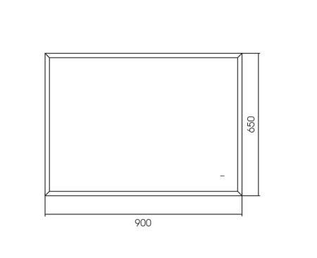 Зеркало Silver Mirrors Эдисон 900х650 бесконтактный сенсор