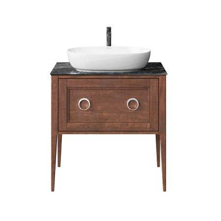 Kerama Marazzi Plaza Classic Тумба напольная 80см, 1+1 ящик, цвет: орех матовый