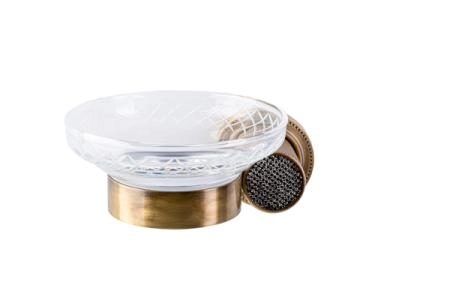 Мыльница Boheme настенная ROYALE CRISTAL BALCK BR 10923-BR-B