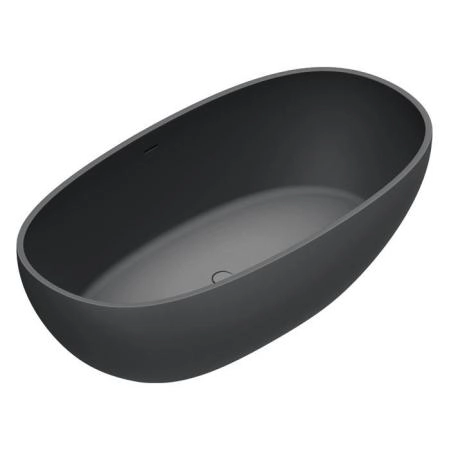 Catalano Solid Ванна отдельностоящая 176х91хh52см, с переливом, сифон в комплекте, цвет: черный матовый