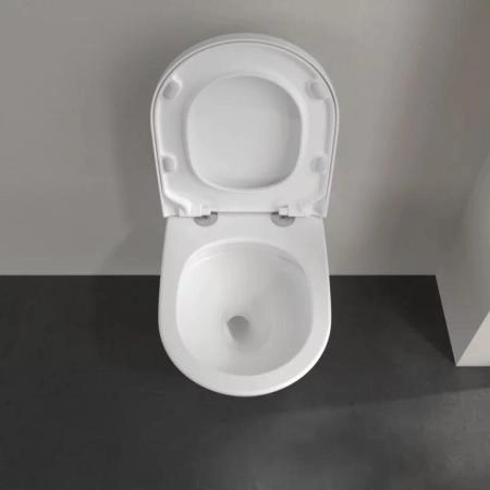 Унитаз Villeroy Boch Subway 3.0 4670TS01 370х560, с крышкой-сиденьем 9M78S101, цвет Альпийский белый