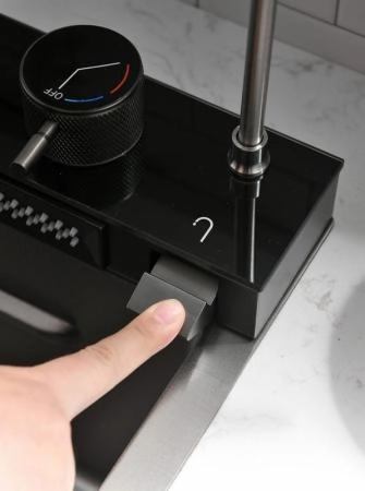 Мойка кухонная Esbano CASCADE-5 750х450х220 оружейная сталь PVD покрытие