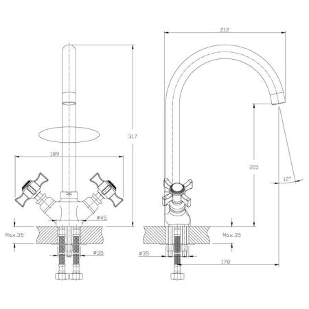 Смеситель Rossinka Z02-71 для кухни