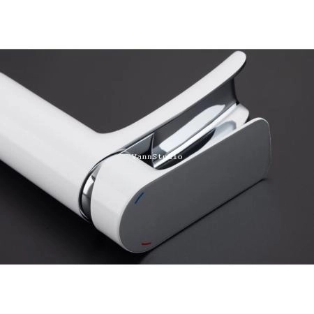 Смеситель Gappo G1048-8 для раковины, белый хром