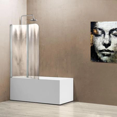 Шторка на ванну Vincea VSB-12114CH-R, 1140*1400, хром, стекло шиншилла, правая