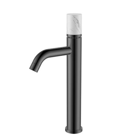 Смеситель STICK Boheme для умыв.выс.GUN METAL MRAMOR WHITE_Комплект 122-GM-MR-W