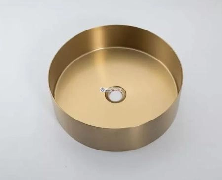 Раковина Gappo GX101-3 Cатин золотой нерж.сталь на столешницу