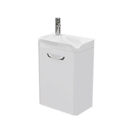 Тумба для ванной Volna Mini 40 белый глянец подвесная