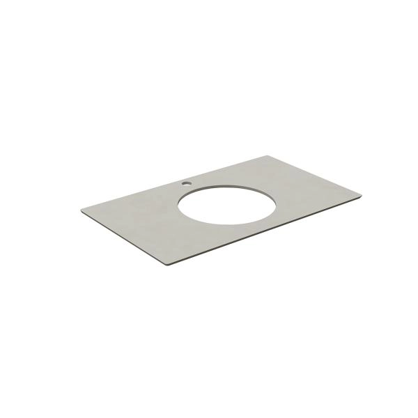 Столешница Kerama Marazzi PLAZA ПЛАЗА KM6012G0501RP80Ic2 Столешница для полувстраиваемых раковин Про Чементо 80, серый светлый натуральный