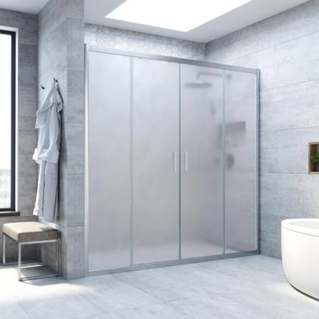 Душевая дверь Vegas-glass Z2P NOVO h2000 200 07 10, профиль матовый хром, стекло сатин