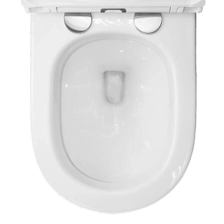 Унитаз импульсный Azario AZ-102C подвесной 360х570х375, полукруглый, быстросъемное сиденье микролифт, монтажная рама в комплекте