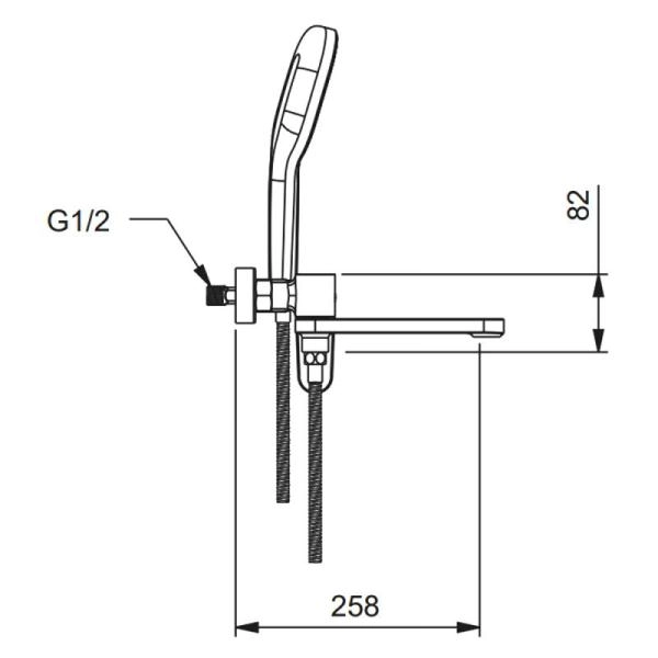 Смеситель GAPPO G3210-6 для ванны, черный