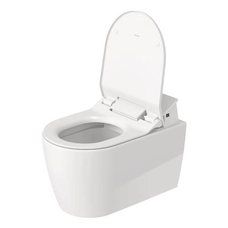 Duravit ME by Starck SensoWash Унитаз подвесной 57x37см, Rimless, HygieneGlaze, с крышкой биде, цвет: белый