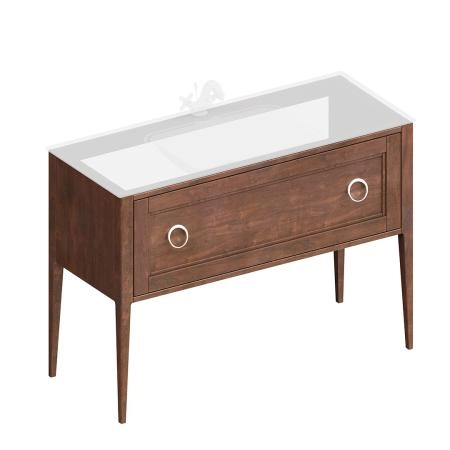 Тумба Kerama Marazzi PLAZA CLASSIC ПЛАЗА КЛАССИК PL.CN.120.1\NUT.M напольная 1 ящик 120, орех матовый