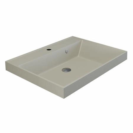 Раковина кварцевая Uperwood Classic Quartz 60 см, бежевая матовая, лён