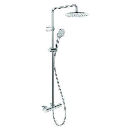 Duravit Wave Душевая система с термостатом, ручной душ с регулировкой высоты, душевой шланг 1600 мм, ручной душ 3 режима 110 мм, цвет: хром