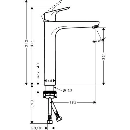 Смеситель Hansgrohe Focus 31532000 для раковины, хром