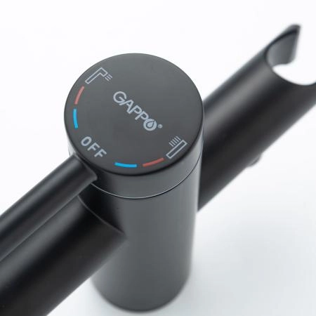 Смеситель GAPPO G3006-6 для ванны напольный, черный