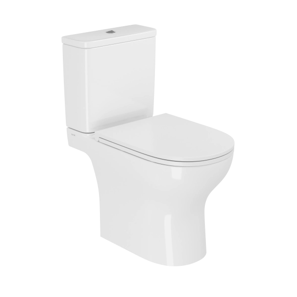 Унитаз-компакт напольный VitrA M50 9889B003-7200 безободковый VortexFlush с сиденьем микролифт белый санитарный фарфор