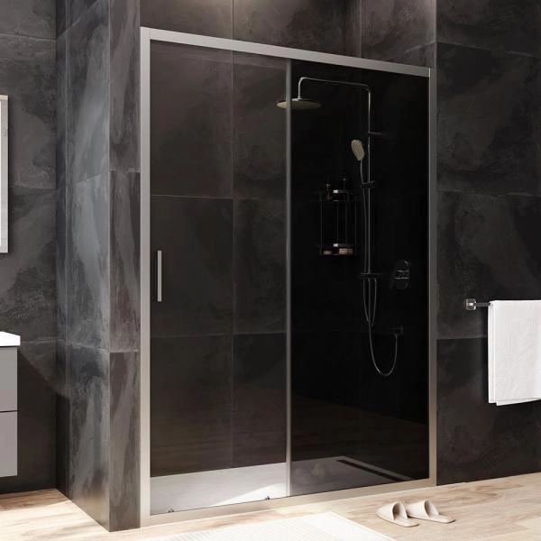 Дверь душевая в нишу AM.PM Gem W90G-140-1-195MG прозрачное, тонированное; профиль хром матовый