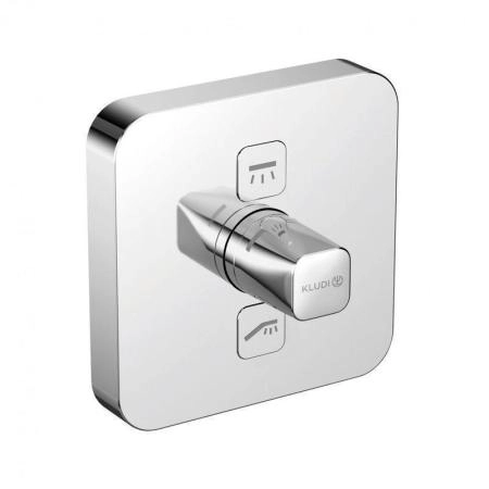Термостат KLUDI PUSH 387110538 для ванны и душа встраиваемый на 2 потребителя внешняя часть