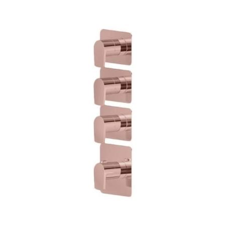 Newform Haka Смеситель для душа, термостатический, на 3 потока, цвет: PVD brushed copper bronze